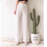 Culottes linen pants with long wide tube for women super Hot