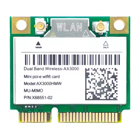 A01E-Network Card Wifi Card PCB AX200 AX3000HMW Mini PCI-E Wifi 6 Wireless Adapter 2.4G/5G Bluetooth