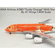 ANA Airlines A380 JA383A Turtle Orange with Star Alliance By JC Wings 1:400