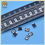 SUERHD 50pcs Tactile Push Button PCB Push-button Thin Film Key SMD 4 Pin Micro Switch