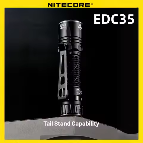 Nitecore EDC35 hiking Flashlight USB-C Rechargeable 5000 Lumens LED EDC UHi Beam Distance 550meters 
