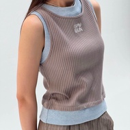 5pm.sun | millefeuille layer tank top : เสื้อกล้ามเลเยอร์ทูโทน ผ้าแต่ละสีมีดีเทลต่างกัน :-)