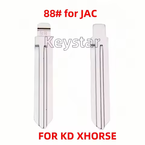 10PCS/LOT Universal Car Key Blank 88# KD Blade Uncut Metal Spare Key Head for JAC S3 S5 M3 Replaceme