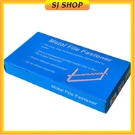 Metal File Fastener | 50PCS Set Premium Metal Paper File Fastener Base 2 Hole Binder Clip | 铁装订夹