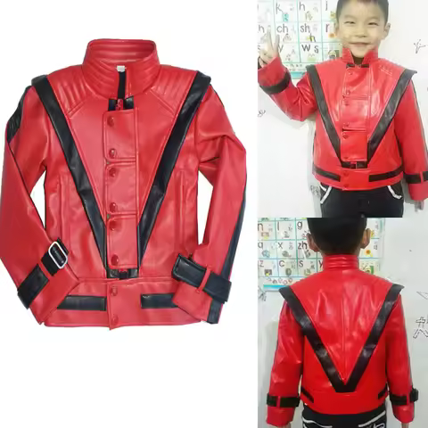 Impersonator Michael Jackson Costumes Children Kids Jacket Gift Perfromance Party Birthday Halloween