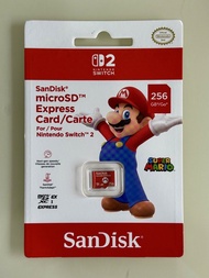 (100% 全新) Switch 2  MicroSD Express Card (SanDisk 256GB) for Nintendo Switch