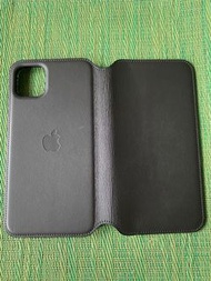 【全新】IPhone 11 Pro Max 全新Apple原廠保護殼 - 皮革保雙面夾