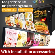 LED Lightbox Signboard Indoor LED Lightbox Restaurant Hanging Light LED Board Menu Aluminum Frame Box Light Box LED Lightbox Menu LED billboard hanging custom curved light box