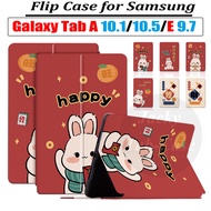 For Samsung Galaxy Tab A 10.1"/ TabA 10.5"  SM-T510 T515 T590 T595 A6 T580 T585 With S-Pen SM-P585 P580 Tablet Rabbit Case TabE E 9.6-inch T560 T561 PU Leather Flip Stand Cover
