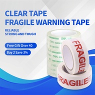 Clear Tape Fragile Warning Tape Transparent Adhesive Tape OPP Tape Strong Adhesive Packing Tape