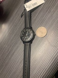 正貨 全新 agnès b.  Agnes b watch 黑色皮帶女裝石英手錶 簡約 文青 Japan  女裝 中性 送禮