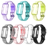 Transparent Watch Band Frame Bumper Cover For Fitbit Ace 3 2 Kids Smart Watch Wrist Strap For Fitbit inspire 2 / HR Watch