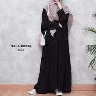 ABAYA BATWING MAHA DRESS - GAMIS SYARI OVERSIZED JUMBO CASUAL PUTIH BW