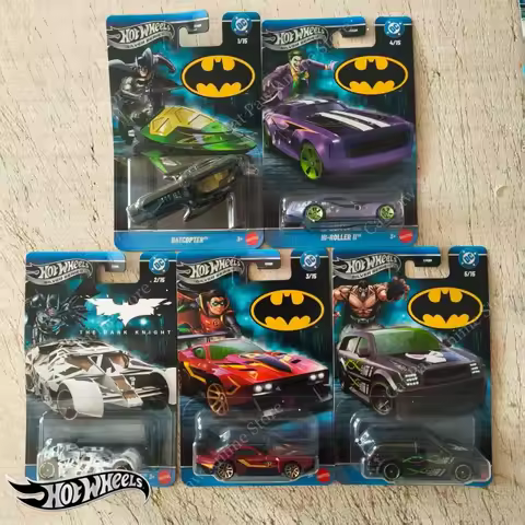 Hot Wheels Batman Diecast Cars Alloy Model Toys Batman Series Batcopter The Dark Knight Batmobile Co