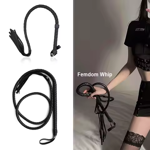 Fetish Femdom Erotic Couple Product Leather Snake Whip Bdsm Flogger Lash Adult Sadomasochism Restrai