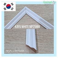 Pre Angle Cut/1FT to 3.5FT/Siap potong korea wainscoting/Kayu wainscoting/Korea Kayu white wainscoting/DECO DINING