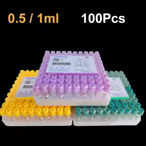 Sterile Micro Blood Collection Tube EDTA K2 K3 0.5ml 1ml tubes Plastic Disposable Heparin Lithium So