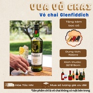 GLENFIDDICH 12 BOTTLE, [GREEN GLASS] [NECKLACE INCLUDED]