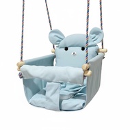 Infant Rocking Chair Indoor and Outdoor Hanging Seat Adjustable Height Canvas Secure Seatbelt Suitab