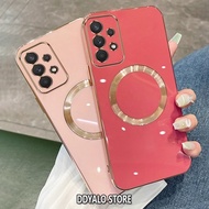 Casing for Samsung A33 A53 A73 Case Electroplated silicone TPU phone case with simple magnetic sucti