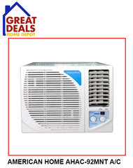 GREAT DEALS AMERICAN HOME AHAC-92MNT/93MNT WINDOW TYPE AIRCON