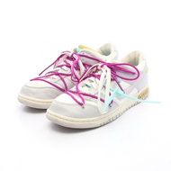 OFF-WHITE × NIKE DUNK LOW 運動鞋 #28 皮革灰白二手男款