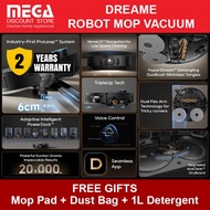 DREAME X50 ULTRA / X50 MASTER ROBOT MOP VACCUM | Free 1x Mop Pad + 1x Dust Bag + 1x 1L Detergent