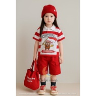 MERAH 17An Stilan Clothes Newest 17 An T-shirt 2025 6-8 Years Uniform Sett Kuromi Ballerina Cappucci