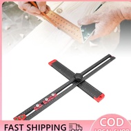 Woodworking T Square  ABS Adjusting Knob 60cm 3 Sliderd Design 0-90° Adjustable Drilling Positioning