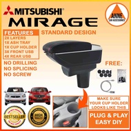 Car Armrest Mitsubishi Mirage G4 Sedan/Hatchback 2014 2015 2016 2017 2018 2019 2020 2021 2022 2023 2