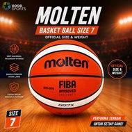 Molten GG7X Size 7 Original Basketball – FIBA Approved Indoor Outdoor Bonus Pump