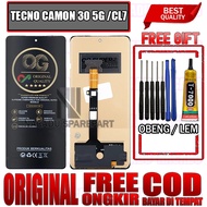 LAYAR FREE/FREE GLUE + SCREWDRIVER LCD TOUCHSCREEN TECNO CAMON 30 5G CL7 TOUCH SCREEN CL7 FULLSET OE