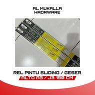 Rel Pintu Geser Sliding Orchad J3 180cm 1 Set | Sliding Track Orchad J3 | Rel Pintu Geser Besi Galva