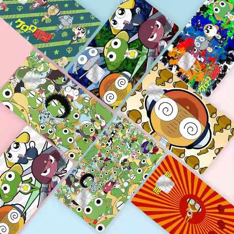 Anime Keroro Gunsou Frog Credit Card Skin Stickers For VISA Bank Card Transportation Card Waterproof