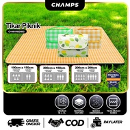 CHAMPS Tikar Lipat Waterproof 200 x 200 cm - Tikar Piknik Lipat Tikar Karpet