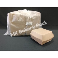 Jishan Paper Burger Box (50pcs±) / Burger Container / Bekas Burger