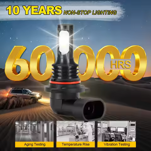 Roadsun 2Pcs 9006/HB4 LED Fog Lights 22000LM LED Fog Lamp Super Bright HB4 6000K White Automobile Li