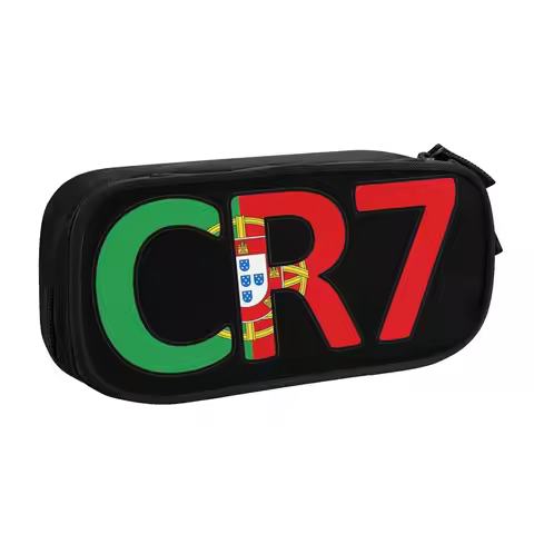 Fun CR7 Ronaldo 7 Pencil Cases Soccer Pencil Box Pen Box Kids Large Storage Pencil Bags School Suppl