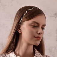 New Product#丹麦Evita Peroni Same Style Temperament 2024 New Style Headband Fashionable Wave Headband 