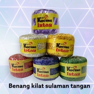 Benang sulam tangan kilat/ benang kilat/ benang cross stitch kilat/ benang sulam tangan emas(silver)