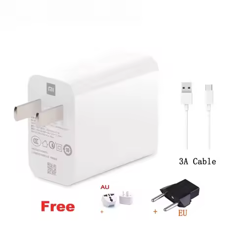 33W Charger US Turbo Charge Original type C cable For Xiaomi redmi note 9 pro POCO X3 nfc Mi 10 9 9t