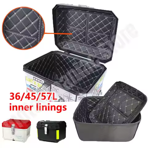 Universal Motorcycle Trunk Liner 36L/45L/57L Universal Square Box Electric Vehicle Tailbox Detachabl