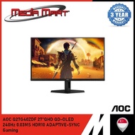 AOC Q27G40ZDF 27" QHD QD‑OLED 240Hz Gaming Monitor HDR10 Adaptive‑Sync