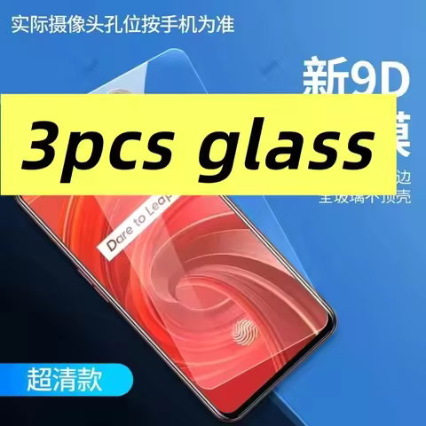 3pcs for Qt Case for Realme 7 Pro Cover Screen Protector Tempered Glass on Realme7pro 7pro Coque 360