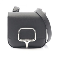 愛馬仕 Della Cavalleria 迷你肩斜背包，Epsom 皮革，黑色，二手。