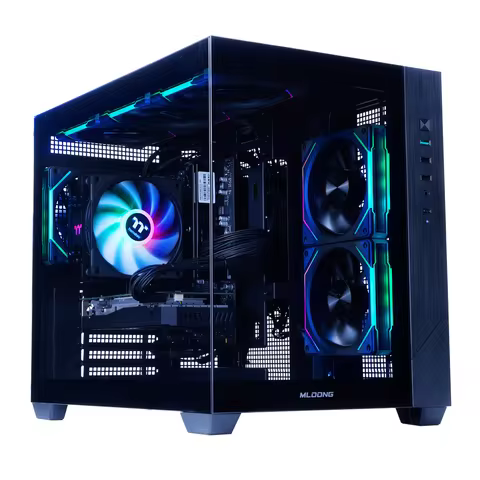 Mloong Gaming Pc Desktops Amd Ryzen5 5500, Radeon Rx 6500Xt 4Gb, 1Tb Ssd, 16Gb Ram, 650W, Win11, Wif