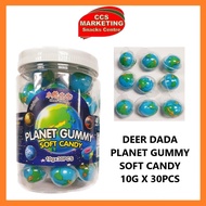 CCS Deer Da Da Planet Gummy Soft Candy Original 1 Jar ( 10g x 30pcs )