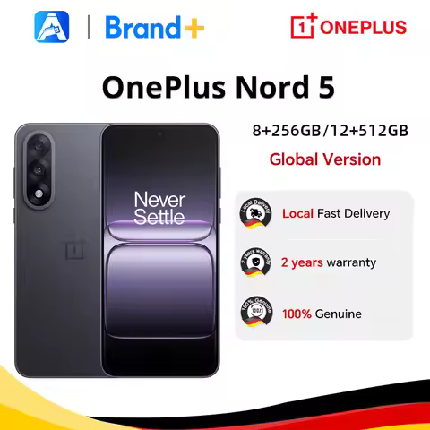 Global version samrtphone OnePlus Nord 5 5G 8GB+256GB 12GB+512GB Snapdragon 8s Gen 3 Android 15 6800