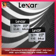 Lexar Professional SILVER PLUS microSDXC™ UHS-I Card (64GB/128GB/256GB/512GB) FAST 4K VIDEO CAPTURE