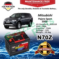 Münster Robust MF CMF N70Z | N70ZR | NX120-7R | 95D31R (75AH) Car Battery Bateri Kereta Mitsubishi P